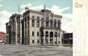 Ottawa Illinois Court House Antique Postcard (J18238)