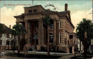 Jacksonville Florida FL Elks Building 1900s-1910s Postcard