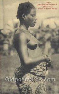 Afrique Occidentale Etude No 241 Jeune Femme Mina African Nude Unused 