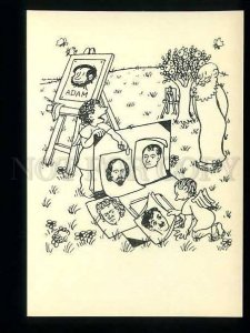 180744 caricature creation of man Jean Effel old postcard