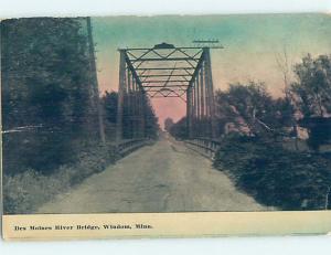 Divided-Back DES MOINES RIVER BRIDGE Windom By Fairmount & Worthington MN H8951