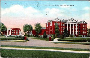 Postcard HOSPITAL SCENE Elyria Ohio OH AM2587