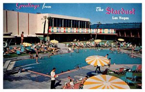 Postcard SWIMMING POOL SCENE Las Vegas Nevada NV AS5810