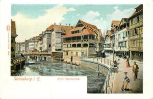 Vintage PostcardCanal in Strassburg France Klein Frankreich