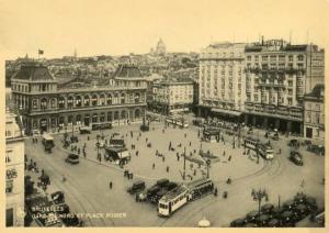 Belgium - Brussels, North Station at Rogier Place *RPPC