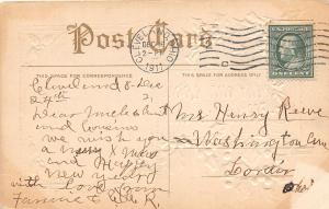 F23/ Santa Claus Merry Christmas Postcard c1911 Cleveland Ohio 4