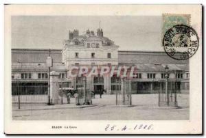 Old Postcard Dijon train station