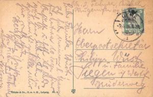 Gera Thuringia Germany birds eye view Schloss Osterstein antique pc Y13808