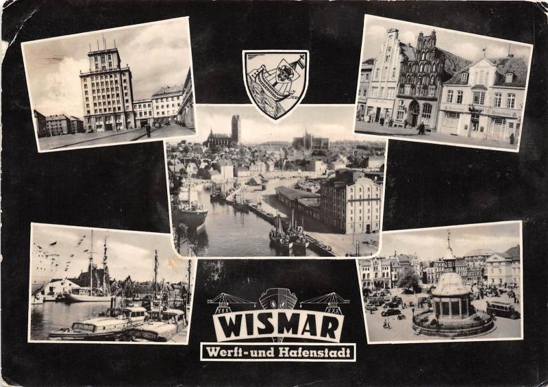 B44617 Wismar multiviews boats bateaux germany