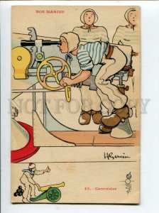 3119196 FRENCH NAVY Gunner Artillery by GERVESE Vintage PC