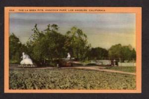 CA La Brea Pits Fossils Los Angeles California CALIF PC