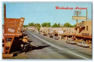 c1960's Rancho Grande Motel Signage Wickenburg Arizona AZ Unposted Cars Postcard
