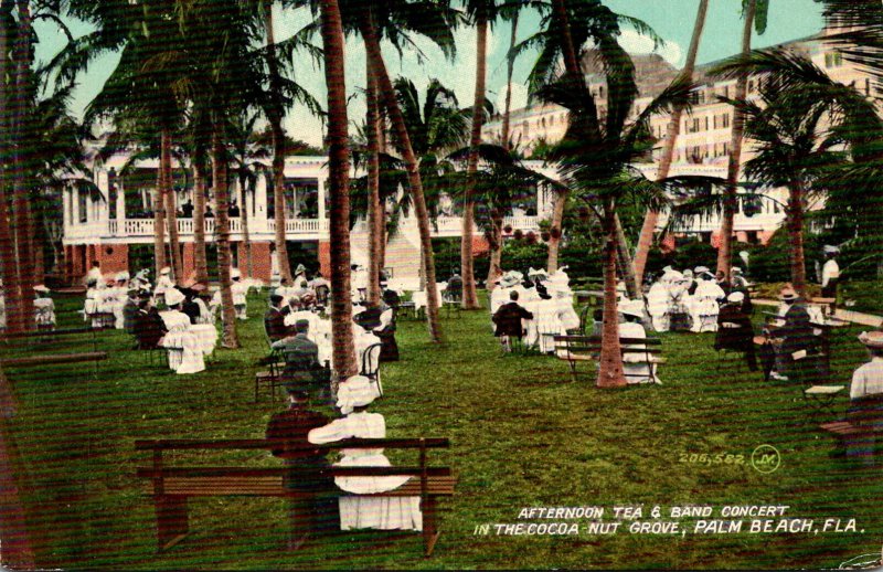 Florida Palm Beach Afternoon Tea & Band Concert In The Cocoanut Grove