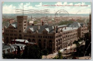 Montreal Canada Canadian Pacific Railway Windsor Station Postcard K26