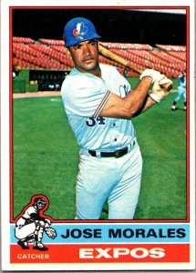 1976 Topps Baseball Card Jose Morales Montreal Expos sk13426