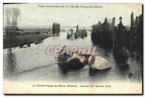 Old Postcard Mineral water, Roche Posay les Bains Ruins of the old bridge