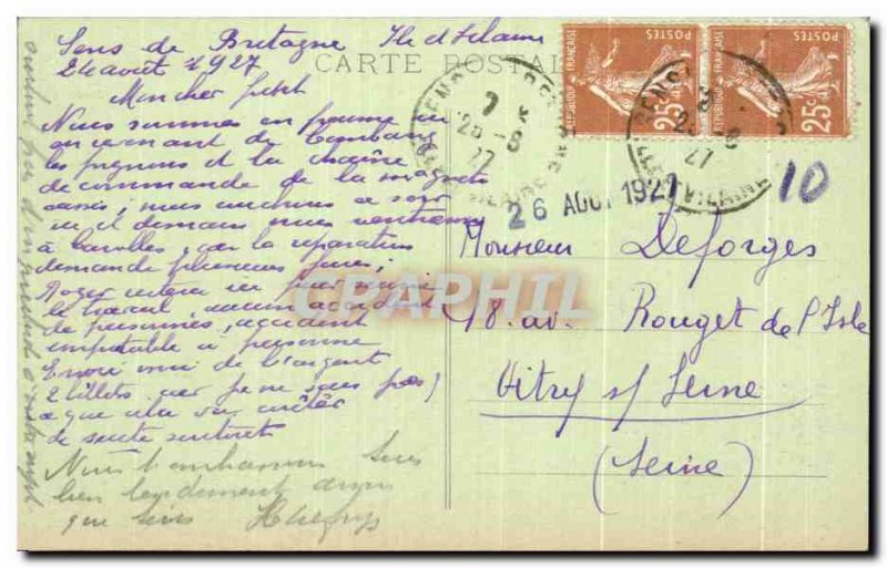 Old Postcard The Beautiful Chateau Combourg