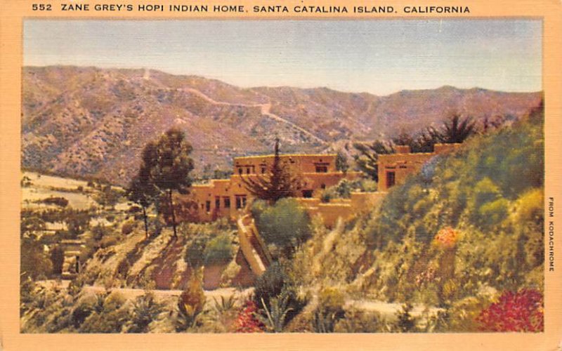 Zane Grey's Hopi Indian home Santa Catalina Island CA
