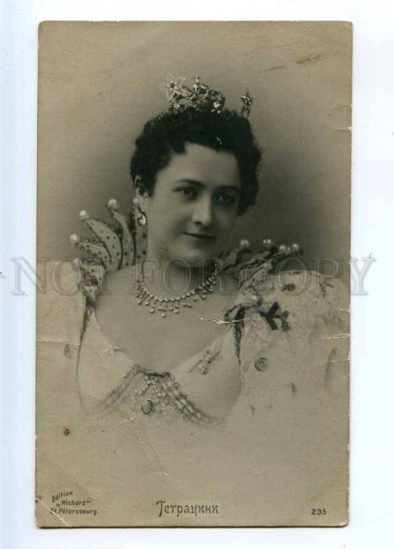 234378 TETRAZZINI Great Italian OPERA Singer Vintage PHOTO