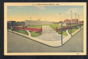 MEMPHIS TENNESSEE EH KRUM FOOTBALL STADIUM VINTAGE POSTCARD