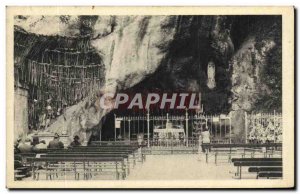 Old Postcard Lourdes Grotto