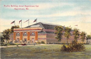 Hagerstown Maryland c1910 Postcard Poultry Buidling Great Hagerstown Fair