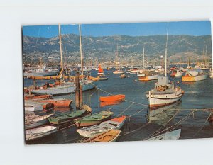 Postcard Yacht Harbor, Santa Barbara, California