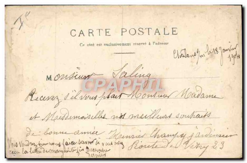 Postcard Old Army Barracks Chalons sur Marne Barracks of the 25th Regiment of...