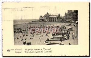 Old Postcard The Ostend Beach before the Kursaal