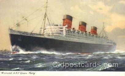 R.M.S. Queen Mary Cunard White Star Line Ship Unused 