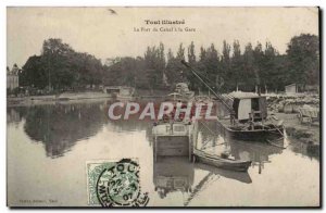 Toul - The Canal du Port Train Station - Old Postcard