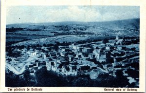 Palestine General View of Bethany Vintage Postcard C030