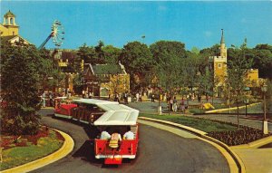 Hershey Pennsylvania 1960s Postcard Hersheypark Amusement Park Tram