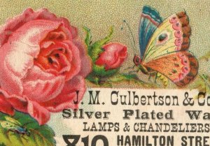 1880's J. M. Culbertson & Co. Silver Plated Ware Lamps & Chandeliers P174