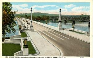 PA - Harrisburg. Market Street Bridge over the Susquehanna River