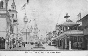 Bird's Eye View of Luna Park Coney Island, New York, USA Amusement Park 1909 ...