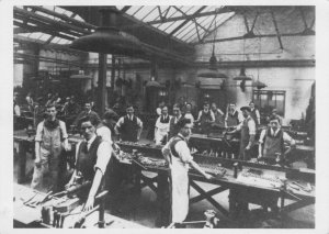 Willenhall Lock Making Factory Shop Walsall W Mids Photo Postcard