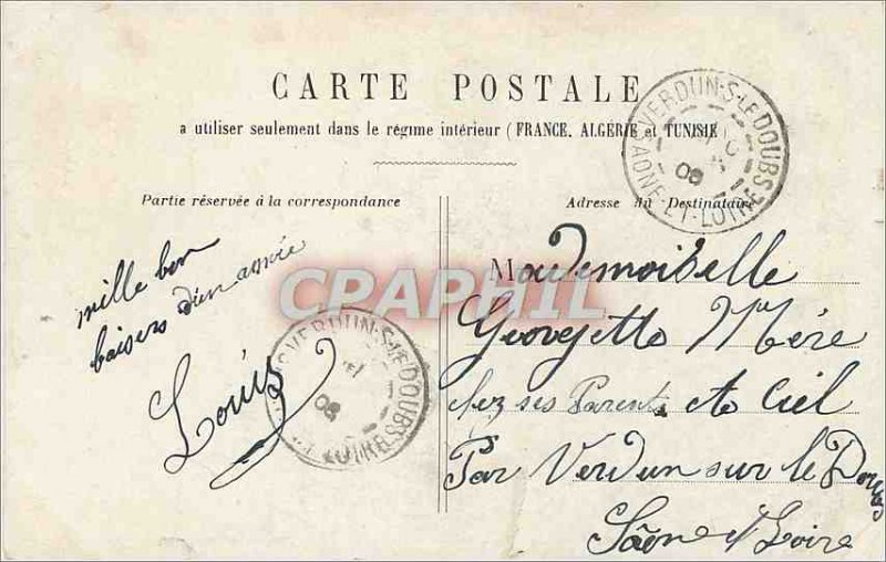 Old Postcard My Lip Lip Gourmande on your Kiss Fever appease her if you love ...
