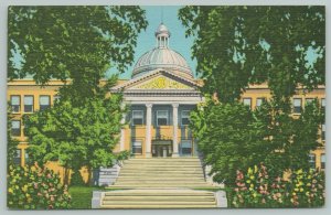 Santa Fe New Mexico~State Capitol~1940s Linen Postcard