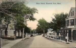 HARWICHPORT MA Main Street CAPE COD c1910 Postcard