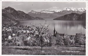 Switzerland Weggis und die Alpen Real Photo