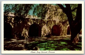 San Antonio TX 1960s postcard the Alamo Long Barrack Museum