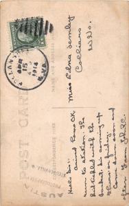 E90/ Follansbee West Virginia RPPC Postcard 1914 Bank Building