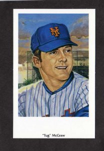 Tug McGraw New York Mets Baseball Team Player Pitcher Sports Postcard