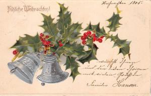BG20527 mistletoe bell embossed christmas weihnachten germany