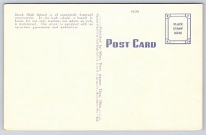 Lima Ohio~South High School Looking Northwest~Vintage Postcard