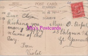 Genealogy Postcard - Perfect, 45 Palgrave Road, Great Yarmouth, Norfolk GL2204