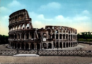 Italy Roma Rome Flavios Amphitheatre Or Colosseum