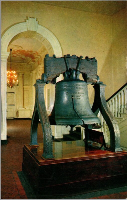 Vtg Philadelphia Pennsylvania PA The Liberty Bell, Independence Hall Postcard