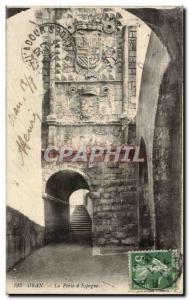 Algeria Oran Old Postcard The door & # 39Espagne